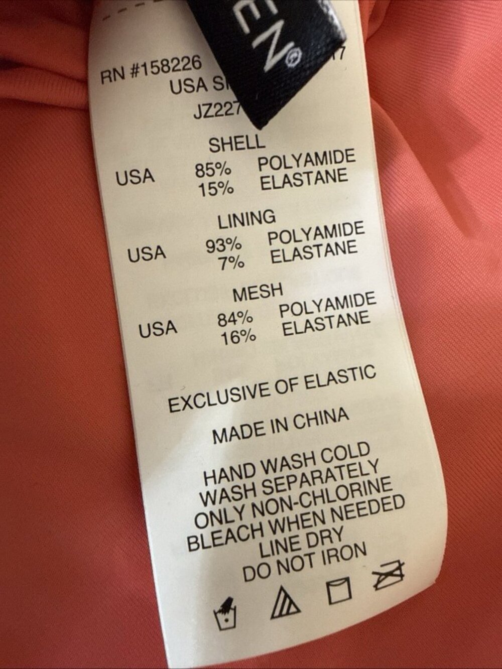 Jantzen Womens Size 18 Coral Tummy Control 2 Piece Swimsuit Tankini Bathing Suit - Picture 7 of 10